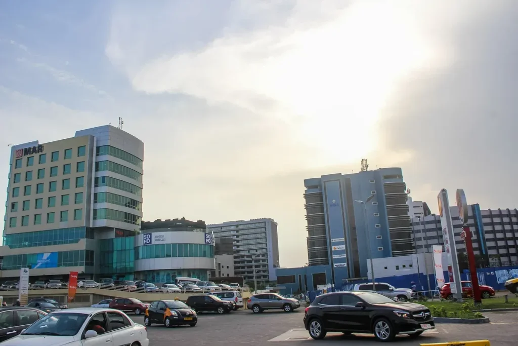 The skyline of Accra, capital of Ghana
