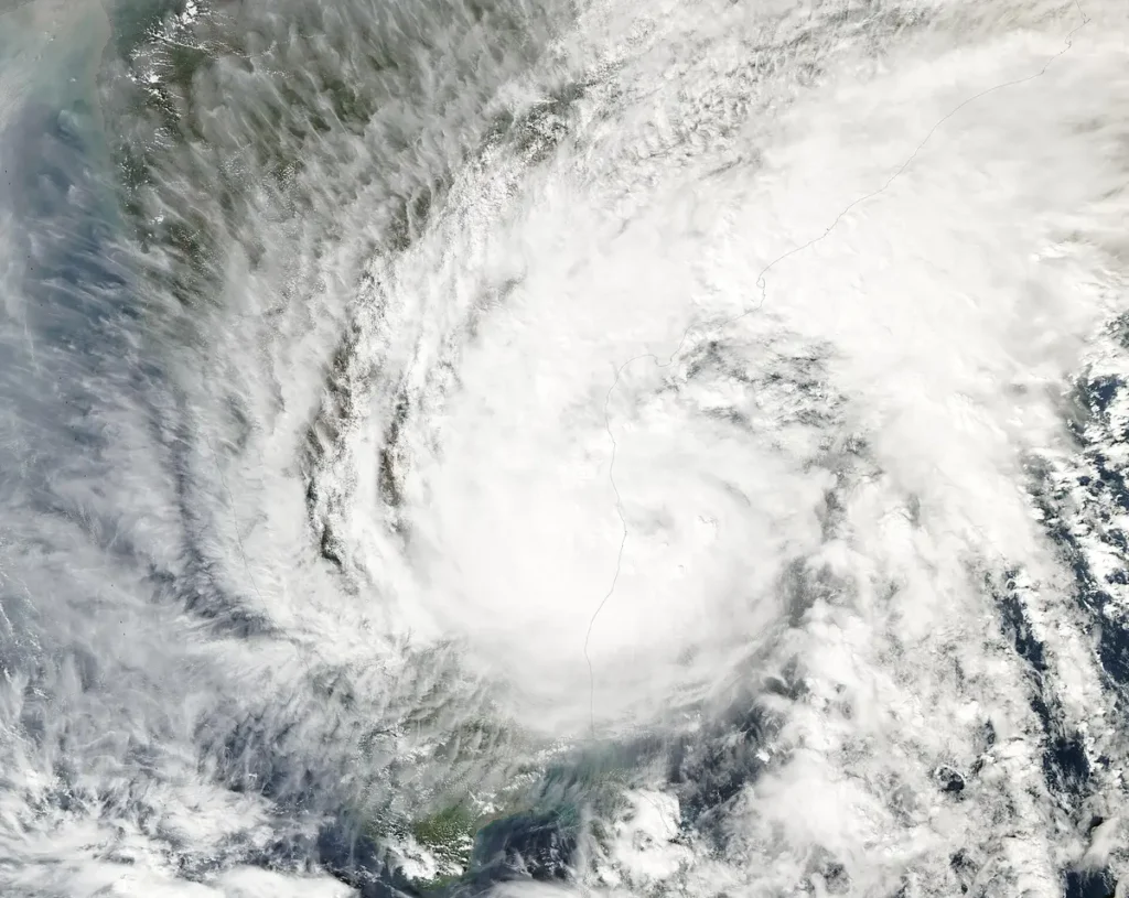 Tropical Cyclone Michaung (MODIS)