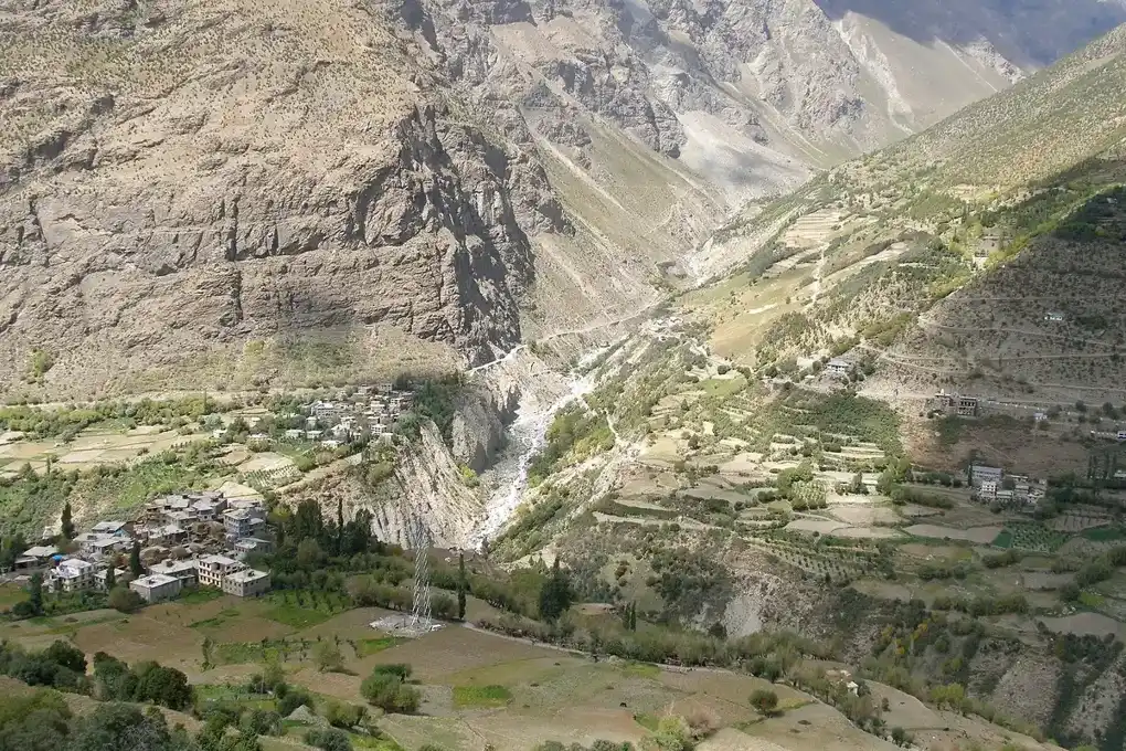 Keylong in the Bhaga valley, Lahaul and Spiti, Himachal Pradesh