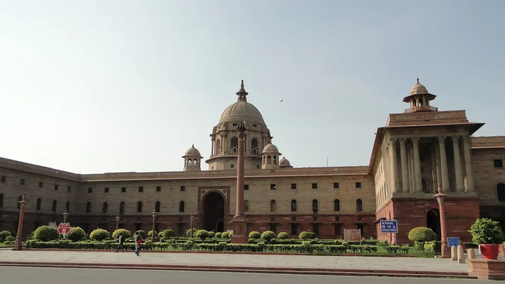 North and South Block, New Delhi; South Block houses the Ministry of Defence