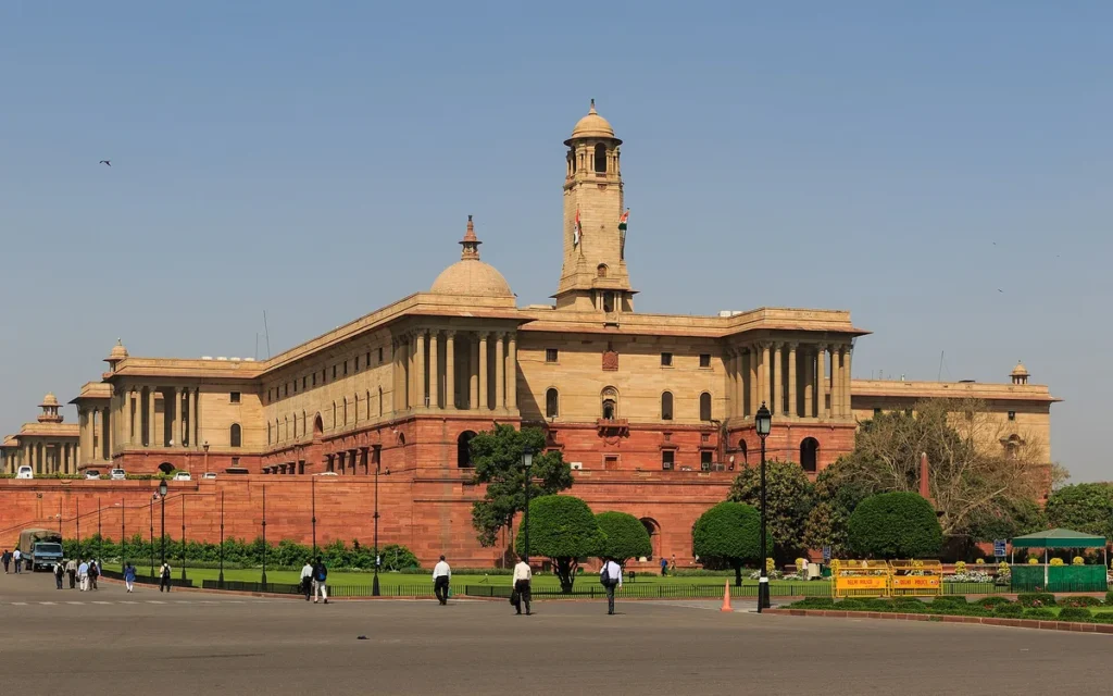 Government buildings on Raisina Hill, New Delhi
