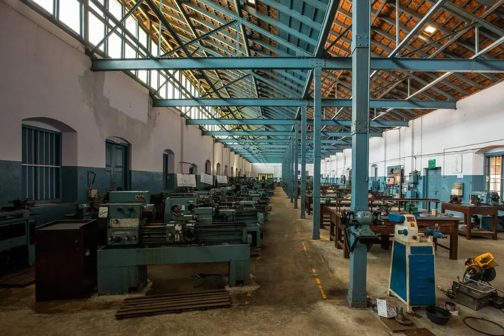 Workshop of an Industrial Training Institute in Mangaluru, Karnataka
