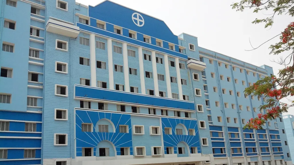 Academic building of Murshidabad Medical College and Hospital, Berhampore, West Bengal