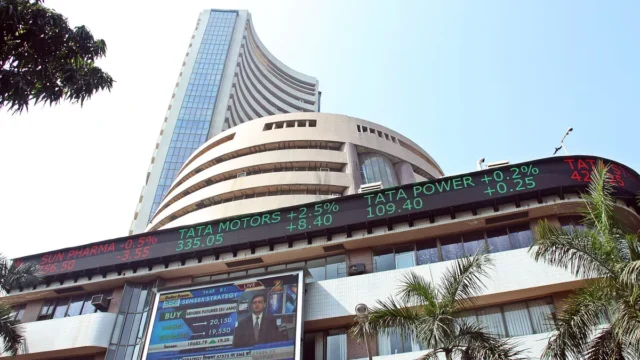 The BSE building on Dalal Street in Mumbai