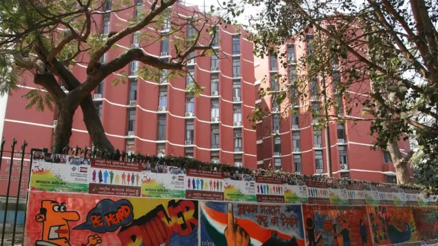 The Election Commission of India headquarters, Nirvachan Sadan, in New Delhi