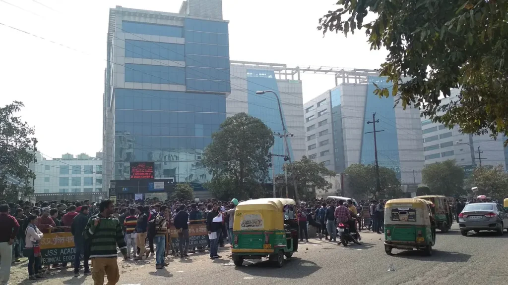 Office buildings in the IT and industrial area of Sector 62, Noida, Uttar Pradesh