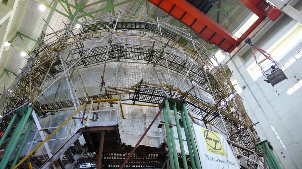The Prototype Fast Breeder Reactor under construction at the Kalpakkam nuclear complex, Tamil Nadu