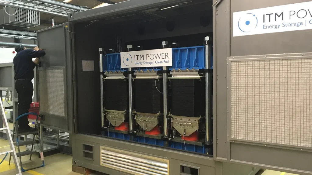 A 2 MW electrolyser module used to make hydrogen