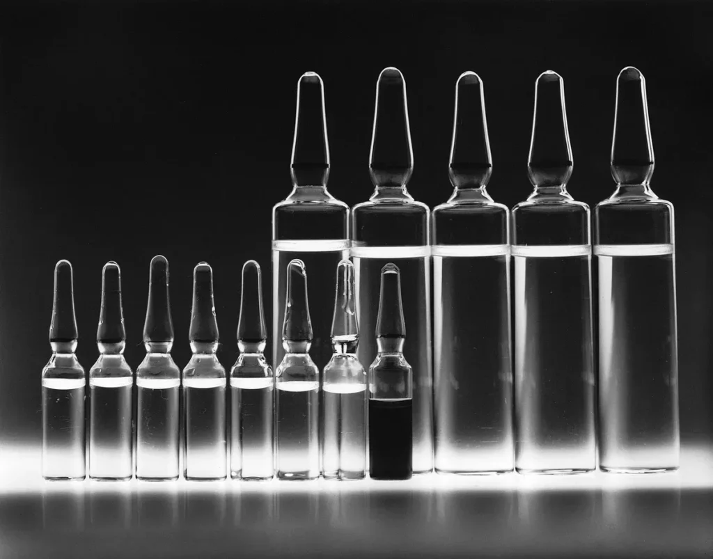Vials of cancer chemotherapy drugs