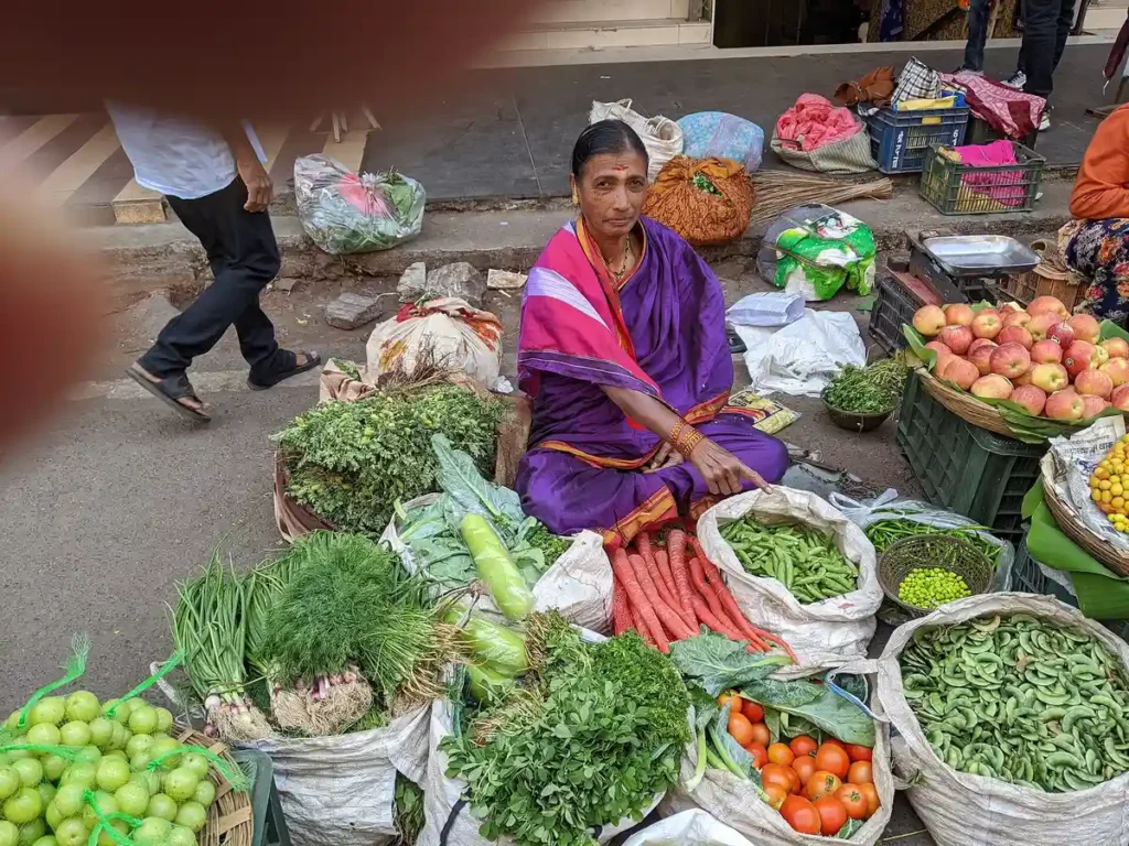 A vegetable vendor in Pune