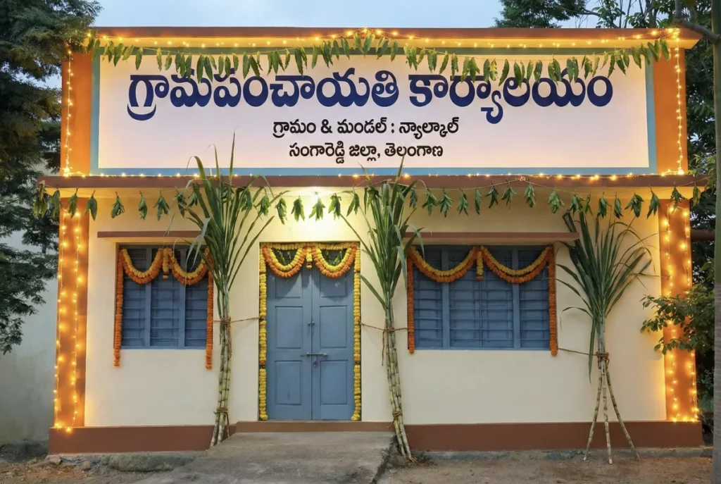 Gram Panchayat Office, Nyalkal, Sangareddy district, Telangana, India
