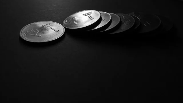 One Rupee Indian coins