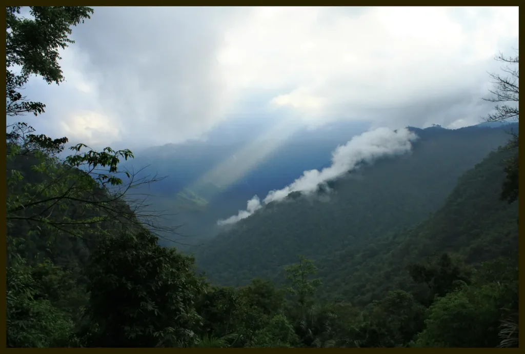 Kerala Monsoon clouds over Western Ghats India