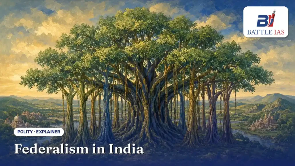 Federalism in India explained for UPSC: federal and unitary features of the Constitution
