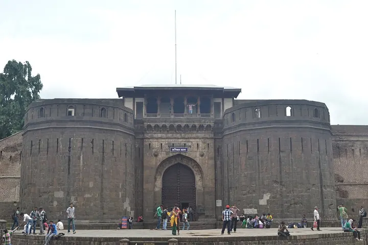 The main gate of Shaniwar Wada, Pune, the Peshwas'palace, built under Baji Rao I in the 1730s