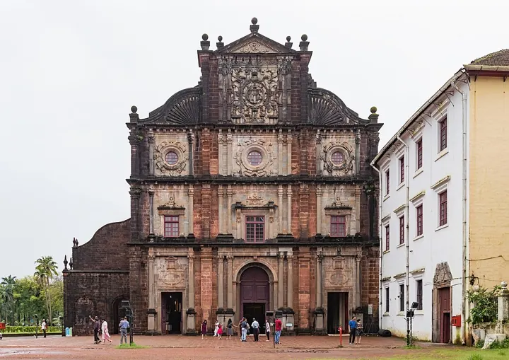 The Basilica of Bom Jesus in Old Goa (completed 1605), part of the UNESCO-listed Churches and Convents of Goa