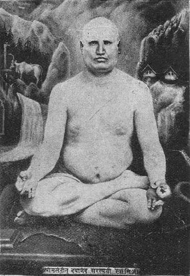 Swami Dayanand Saraswati, as printed in a Telugu annual of 1911
