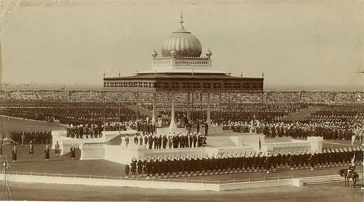 The Delhi Durbar of December 1911, where George V annulled the partition and announced the move of the capital to Delhi