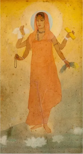 Bharat Mata by (1905), painted during the Swadeshi movement
