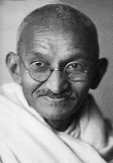 Gandhi in London for the Second Round Table Conference, 1931
