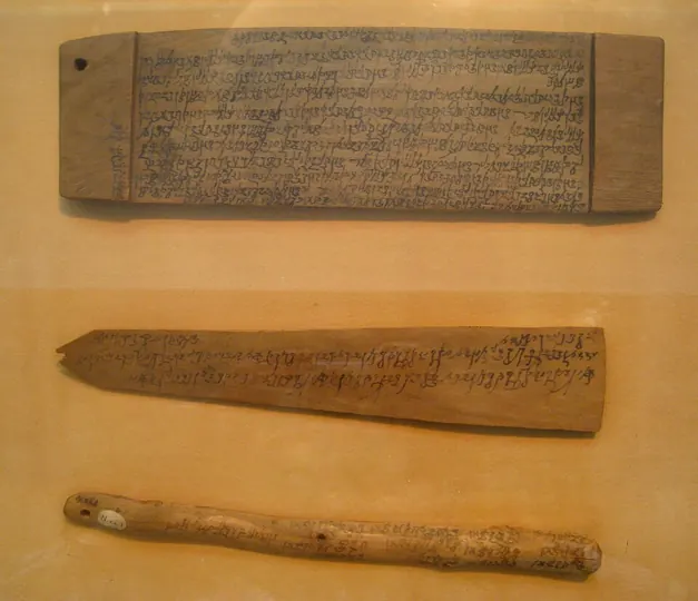 Kharosthi on wooden tablets, Niya (3rd century CE)