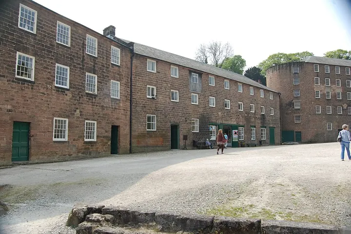 Cromford Mill, Derbyshire: Arkwright's water-powered cotton mill (1771)