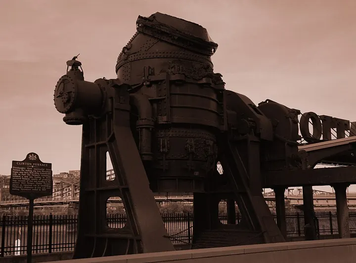 A Bessemer converter, Pittsburgh: cheap steel from the 1850s