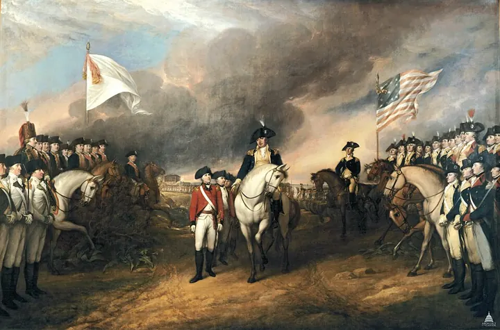 John Trumbull, Surrender of Lord Cornwallis at Yorktown (1781), U. S. Capitol