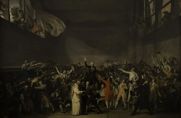 The Tennis Court Oath, 20 June 1789
