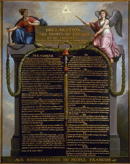 Le Barbier, Declaration of the Rights of Man and of the Citizen (1789)