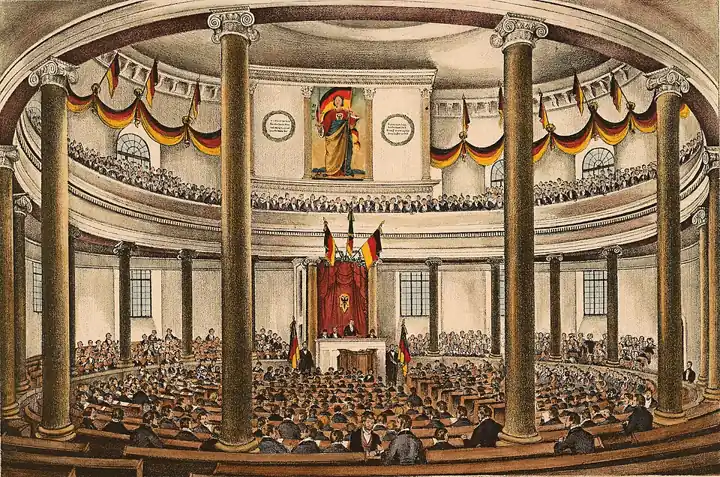 The Frankfurt National Assembly in St Paul's Church, 1848