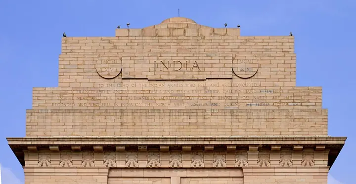 India Gate, New Delhi, the memorial to Indian soldiers of the First World War