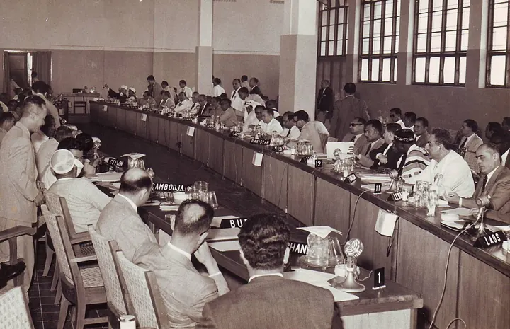 Delegates at the Asian-African Conference, Bandung, April 1955