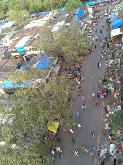 A street in Dharavi, Mumbai, one of Asia's largest informal settlements