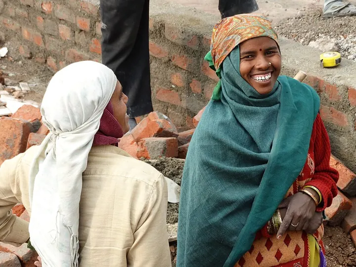 Women construction workers in Amritsar, Punjab: typical informal work