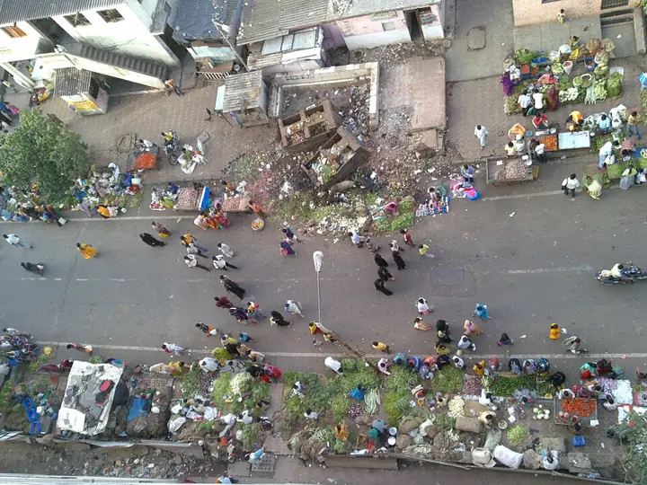 Dharavi, Mumbai: dense informal settlement beside India's financial capital