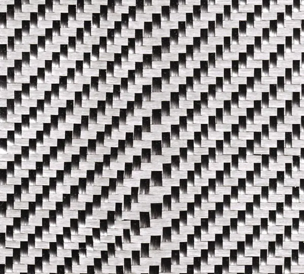 Woven carbon-fibre fabric, the reinforcement in CFRP