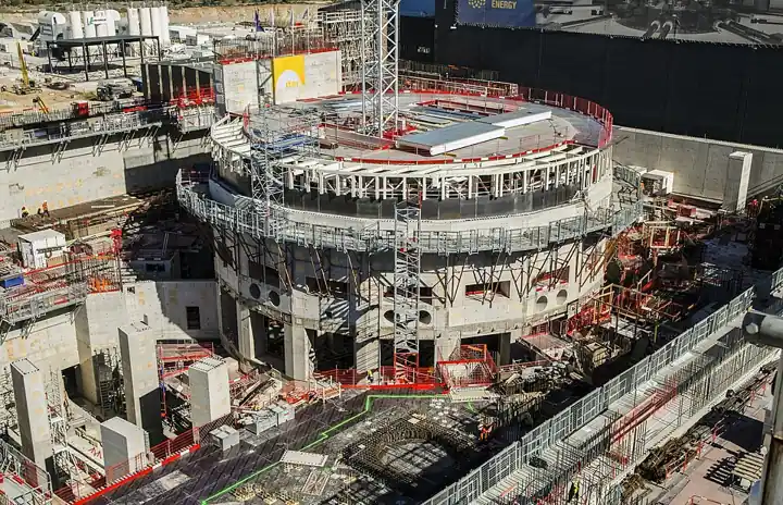 The ITER tokamak complex under construction, April 2018